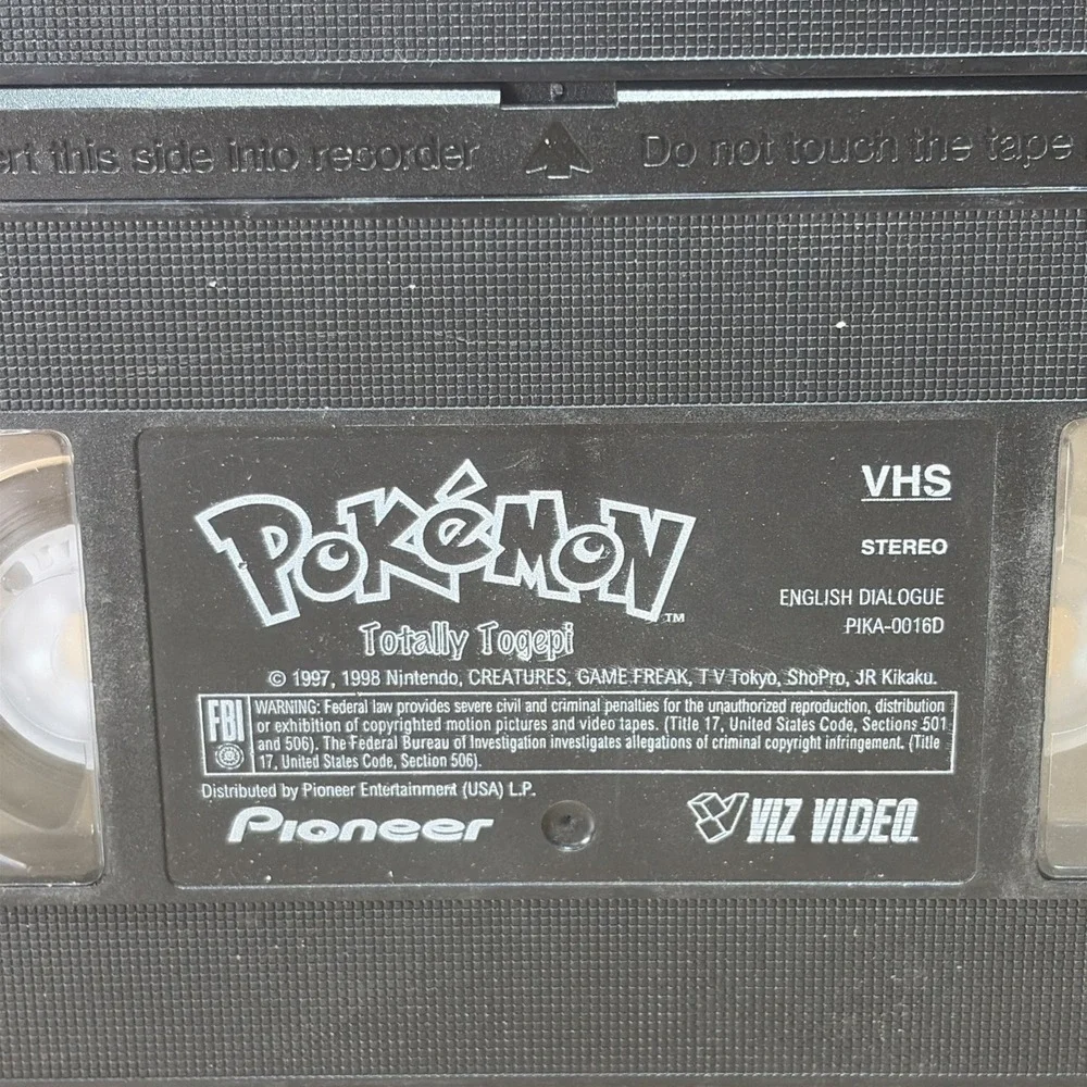 Vintage Pokemon Movies VHS